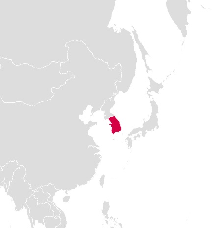 mapa centros de investigación tecnológica en Corea del Sur